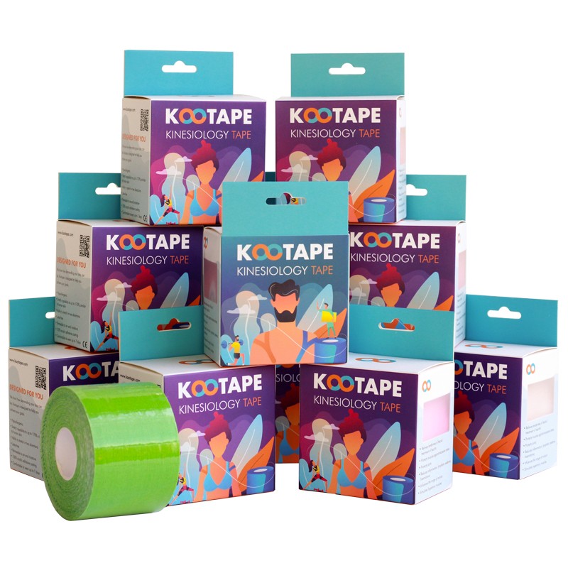 Pack 24 Verde Cintas De Kinesiología Kootape