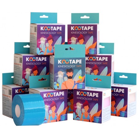 Pack 24 Azul Cintas De Kinesiología Kootape