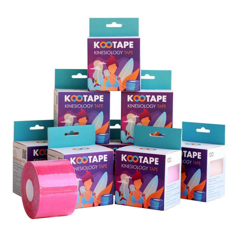 Kootape Kinesiology Tape pack 12 pink