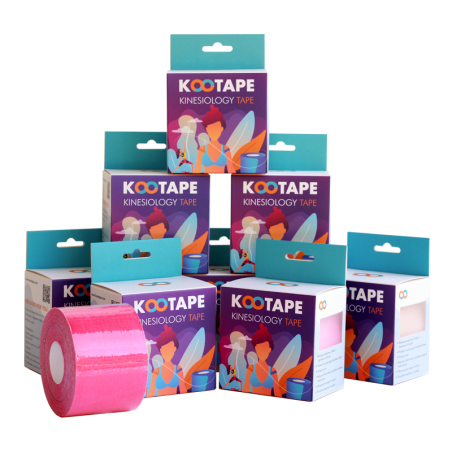 Kootape Kinesiology Tape pack 12 pink