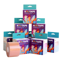 Kootape Kinesiology Tape pack 12 Skin color