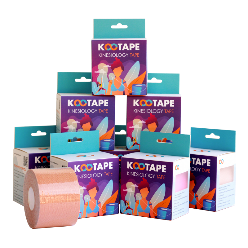 Kootape Kinesiology Tape pack 12 Skin color