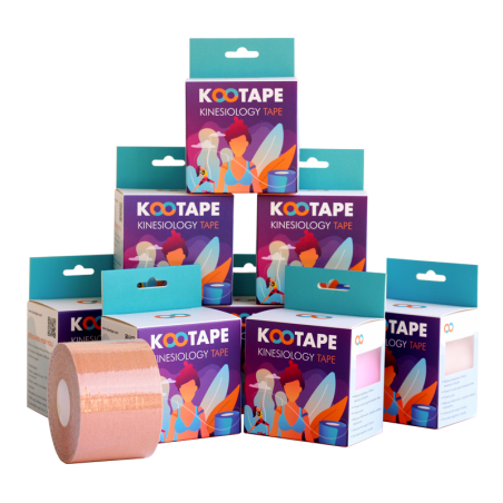 Kootape Kinesiology Tape pack 12 Skin color