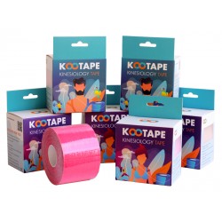 Kootape pack 6 pink kinesiology tape